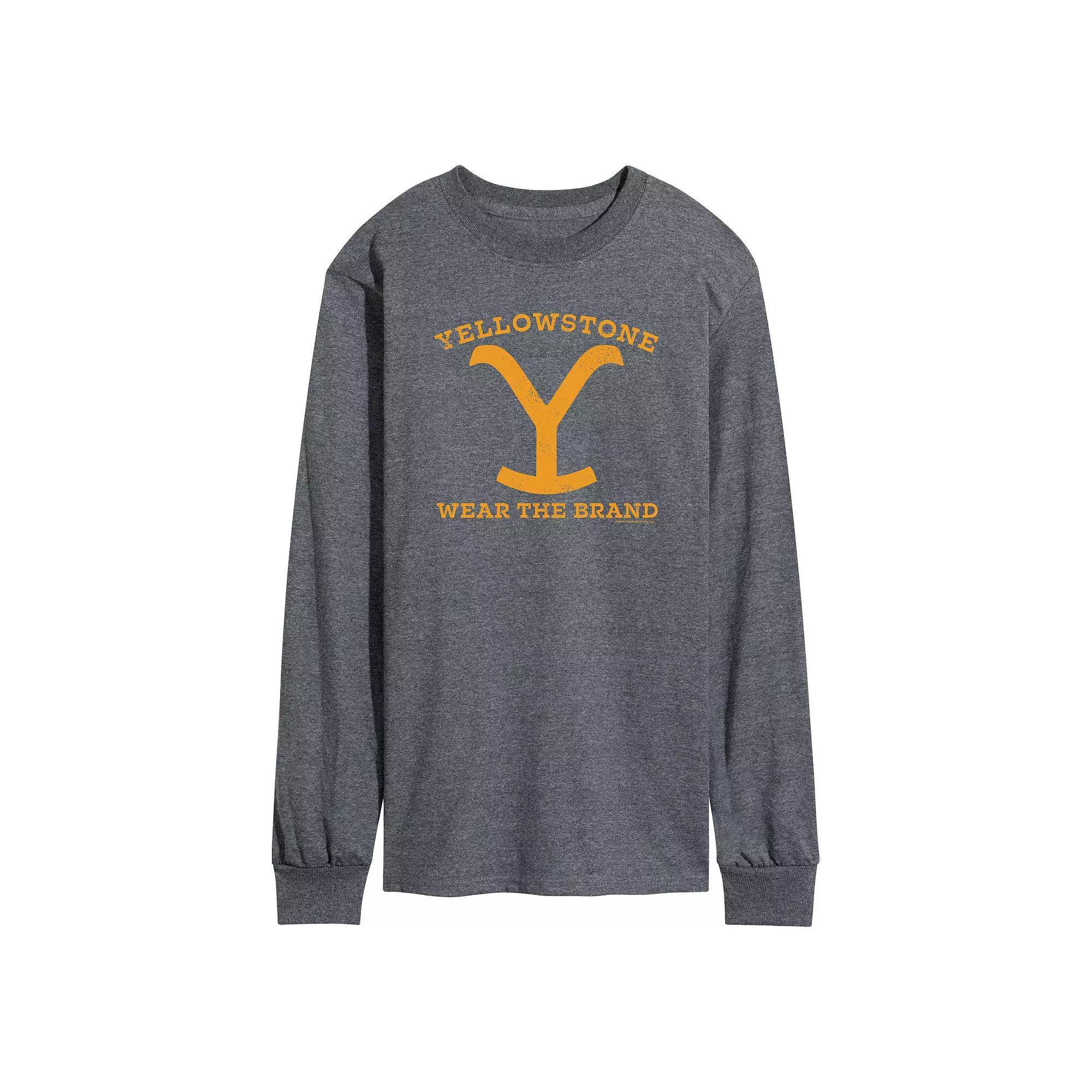 Men's Yellowstone Wear Brand Tee, Size: XXL, Gray Product Image