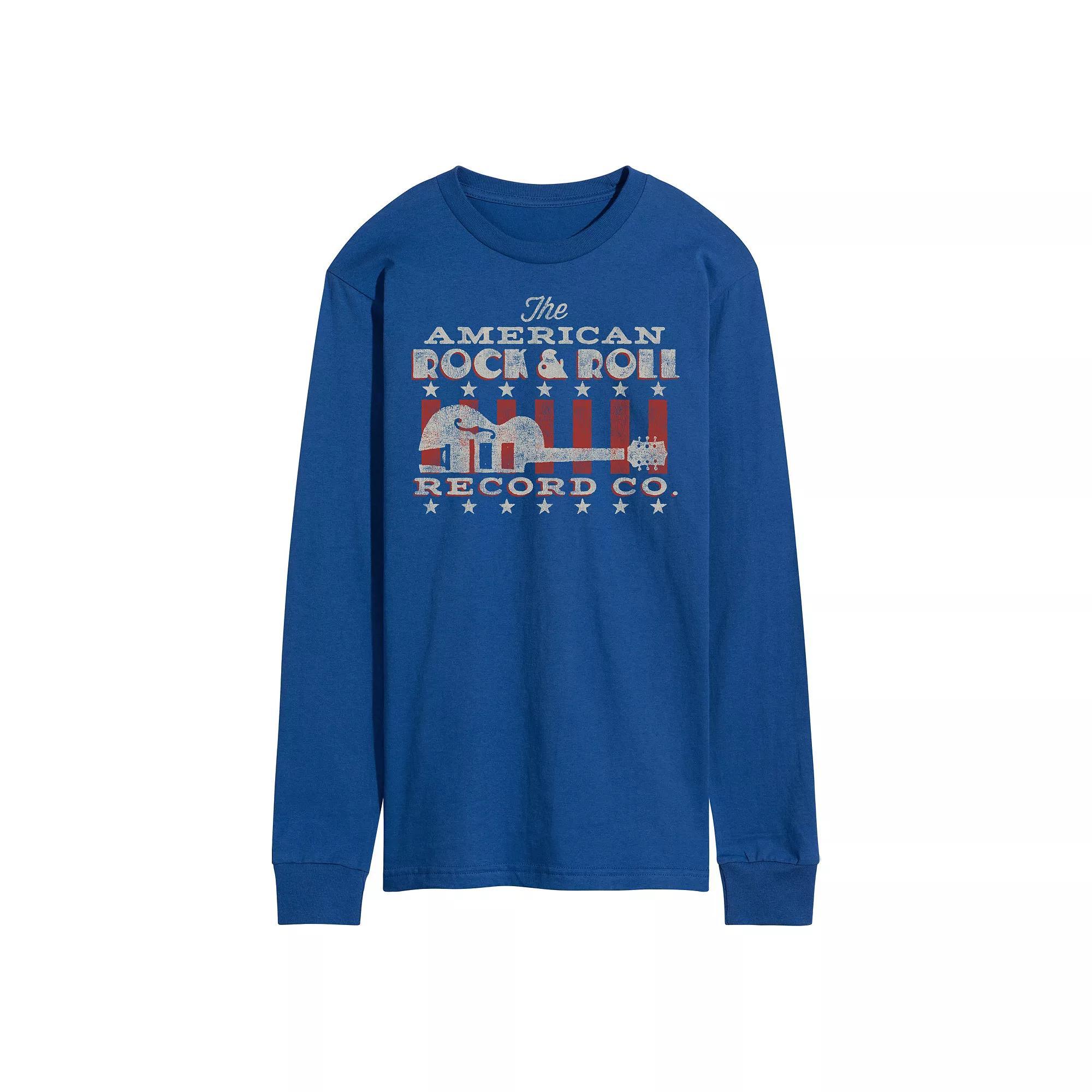 Men's American Rock & Roll Record Co. Graphic Tee, Size: Medium, Blue Product Image