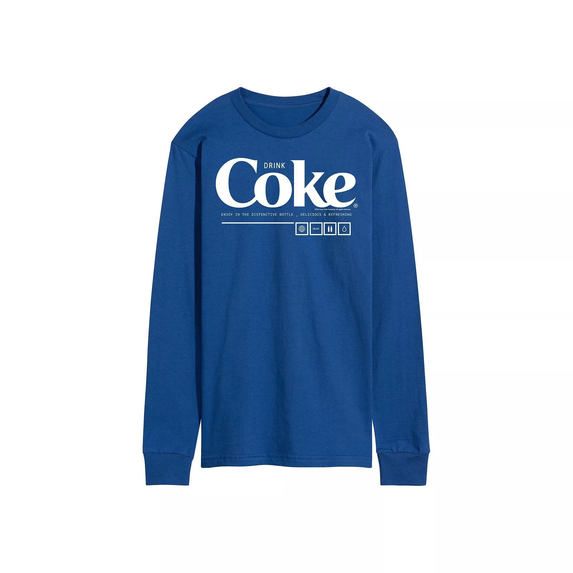 Mens Coca-Cola Drink Coke Enjoy Long Sleeve Graphic Tee Product Image