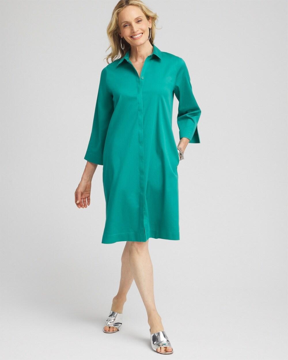 No Iron™ Shirt Dress Product Image
