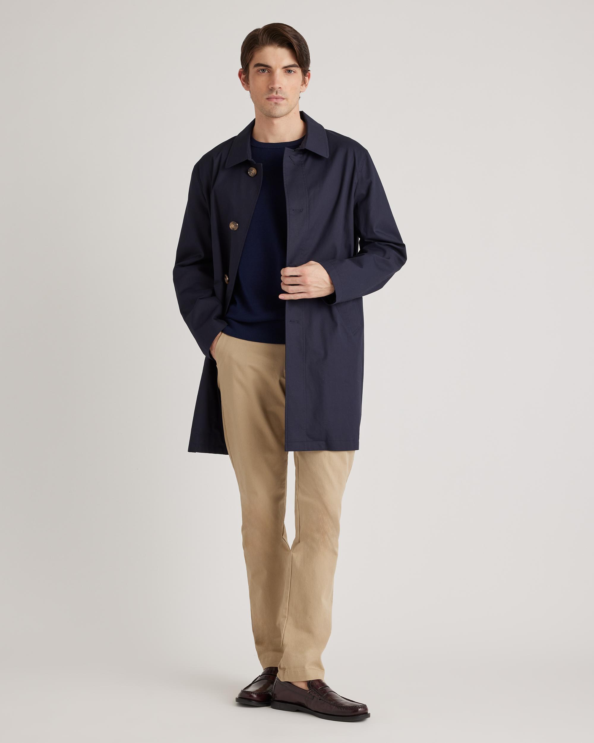 Quince | Men's -Silk Pique Crewneck Sweater Organic Cotton Product Image
