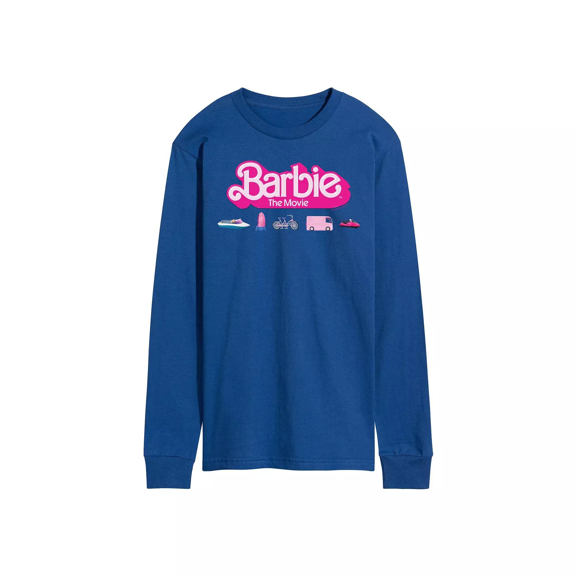 Mens Barbie Theatrical Vehicles Long Sleeve Graphic Tee Product Image