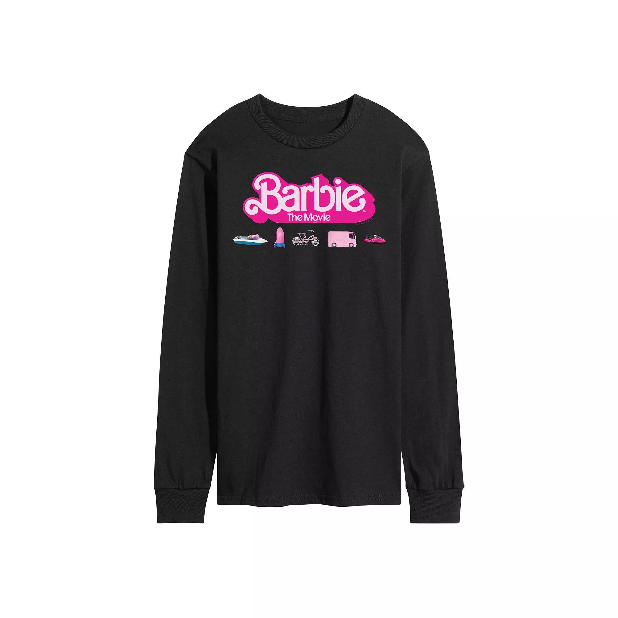 Mens Barbie Theatrical Vehicles Long Sleeve Graphic Tee Product Image