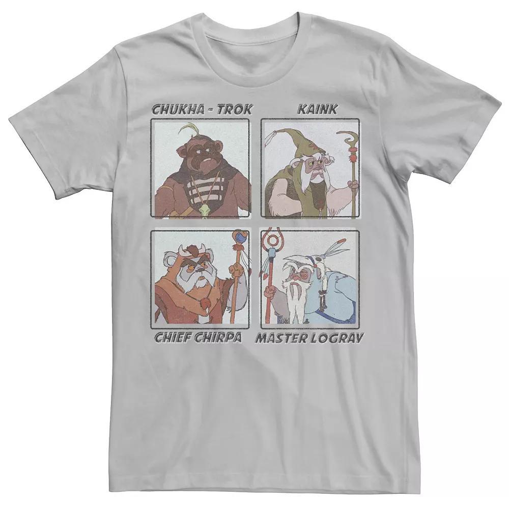 Men's Star Wars Ewoke Group Boxed Up Tee, Size: XXL, Silver Product Image