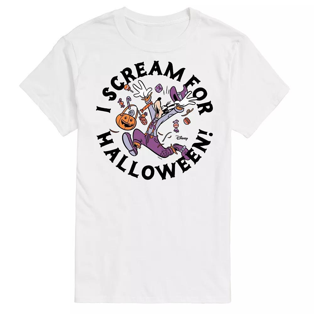 Disneys Goofy Mens I Scream For Halloween Graphic Tee Product Image