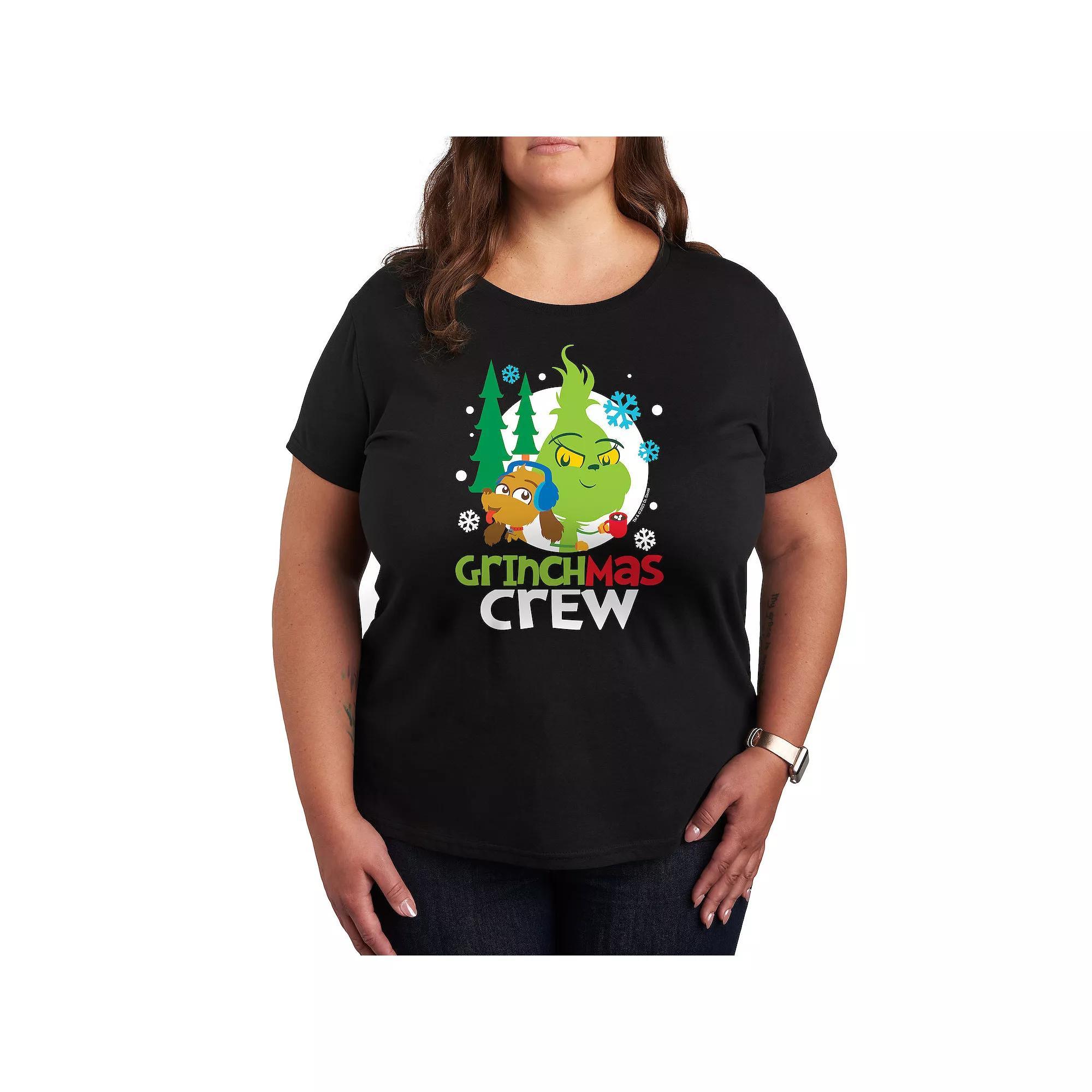 Plus Dr. Seuss Little Grinch Grinchmas Crew Graphic Tee, Womens Product Image