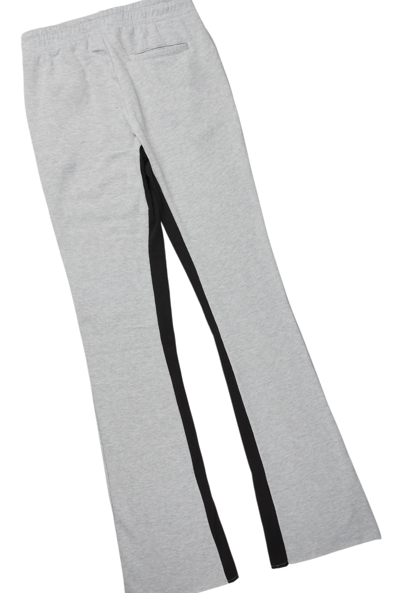 Fields Black/Grey Double Layer T-Shirt/Stacked Baggy Track Set Male Product Image