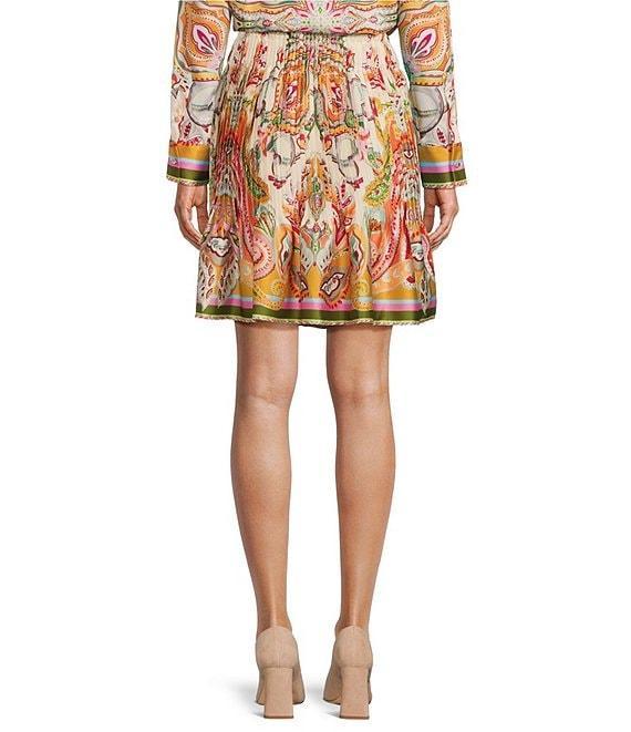 Antonio Melani Rosa Printed Satin Twill Skirt Product Image
