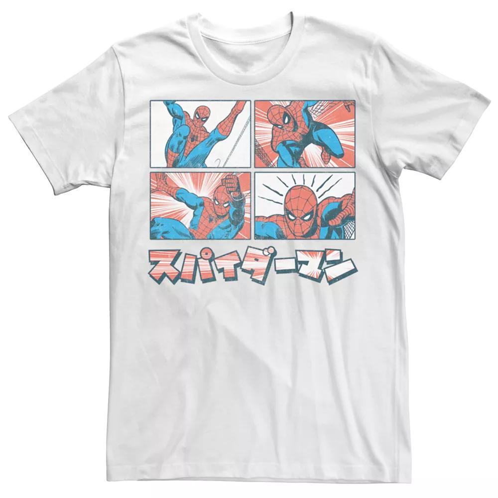 Men's Marvel Retro Spider-Man Short Sleeve Graphic Tee, Size: XXL, White Product Image