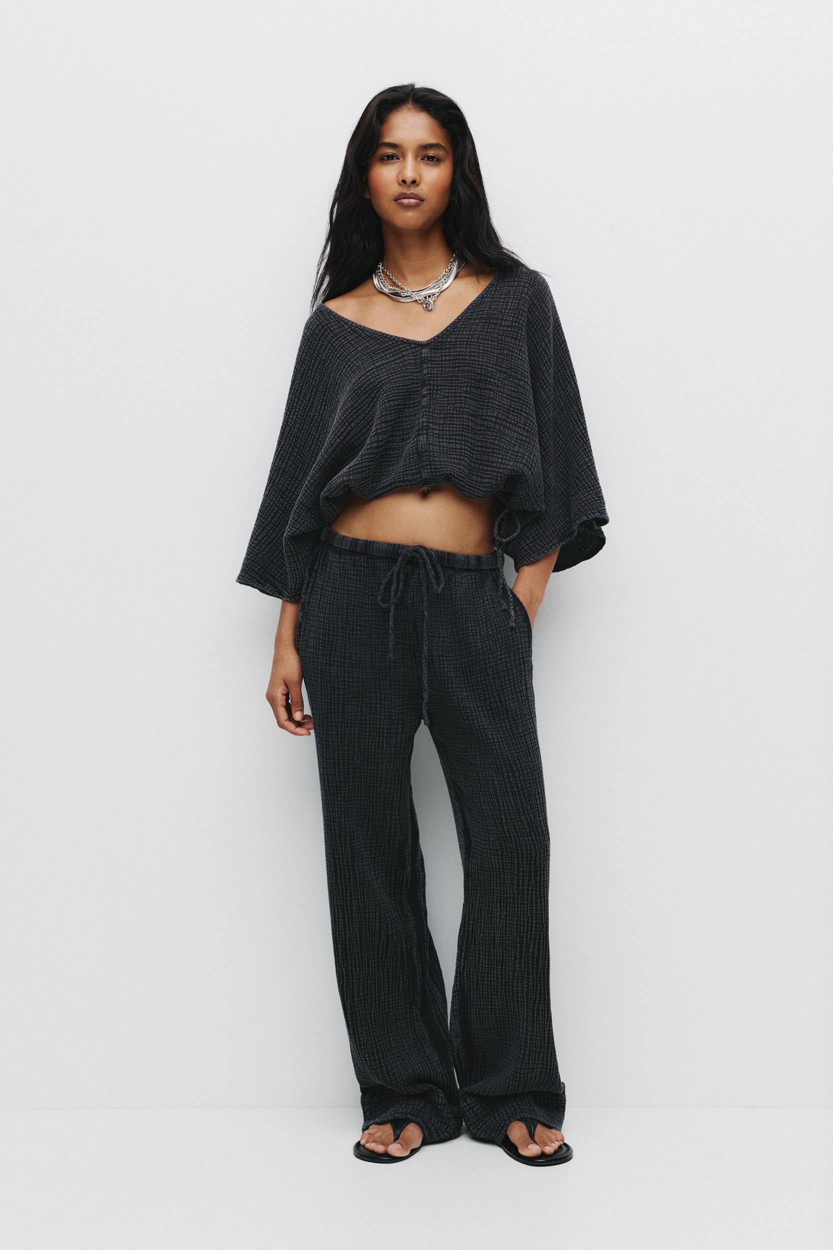 Textured rustic blouse Product Image
