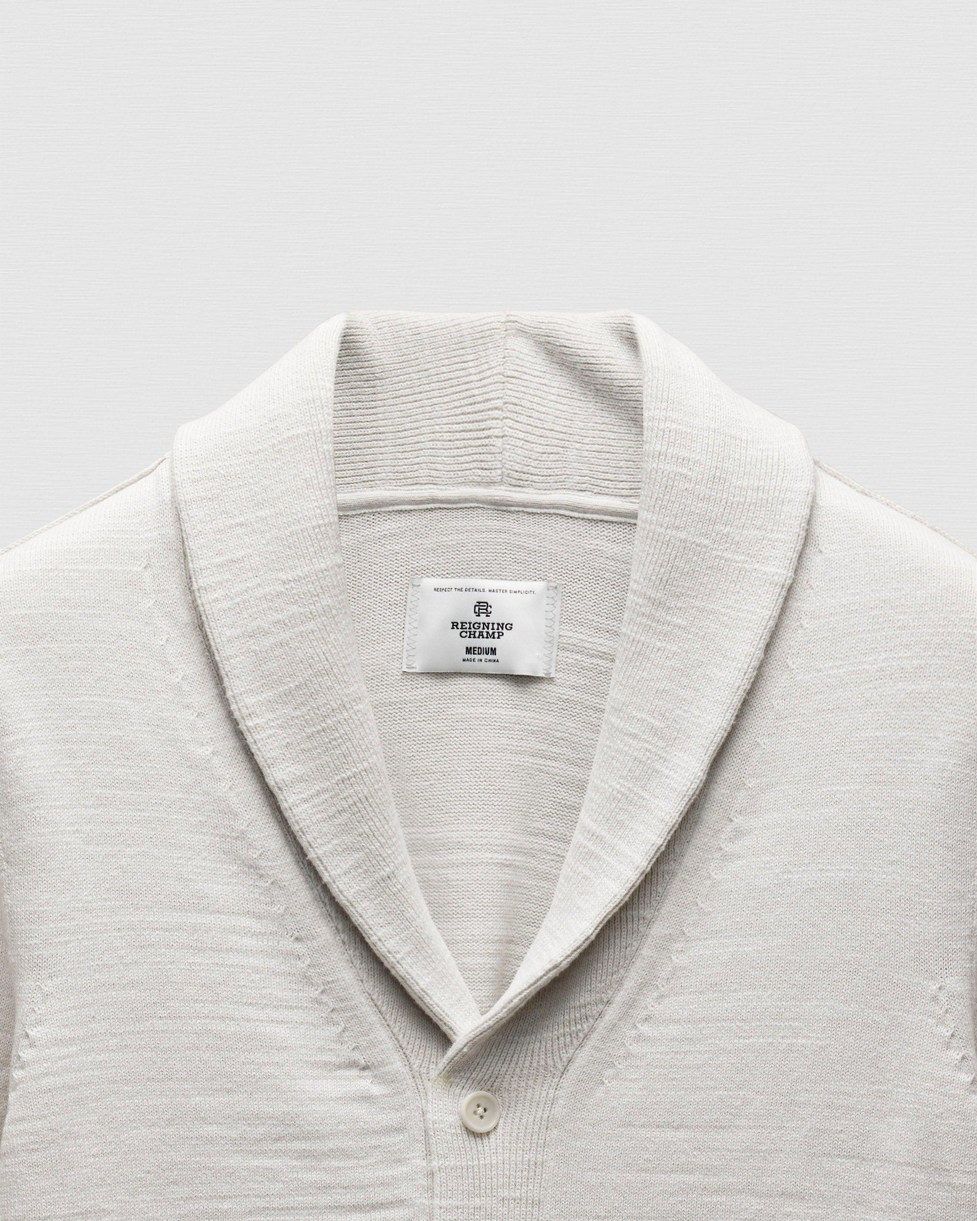 Cotton Slub Laurel Shawl Cardigan Male Product Image