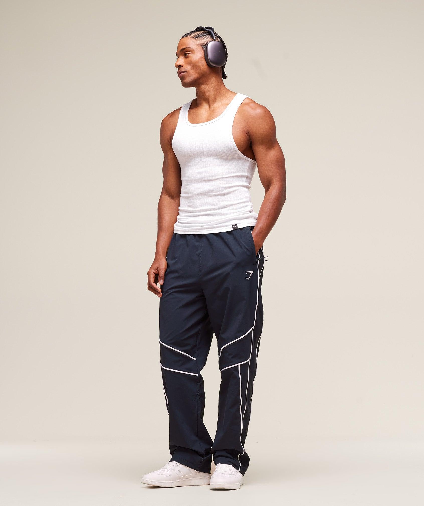 Retro Crinkle Track Pants Product Image