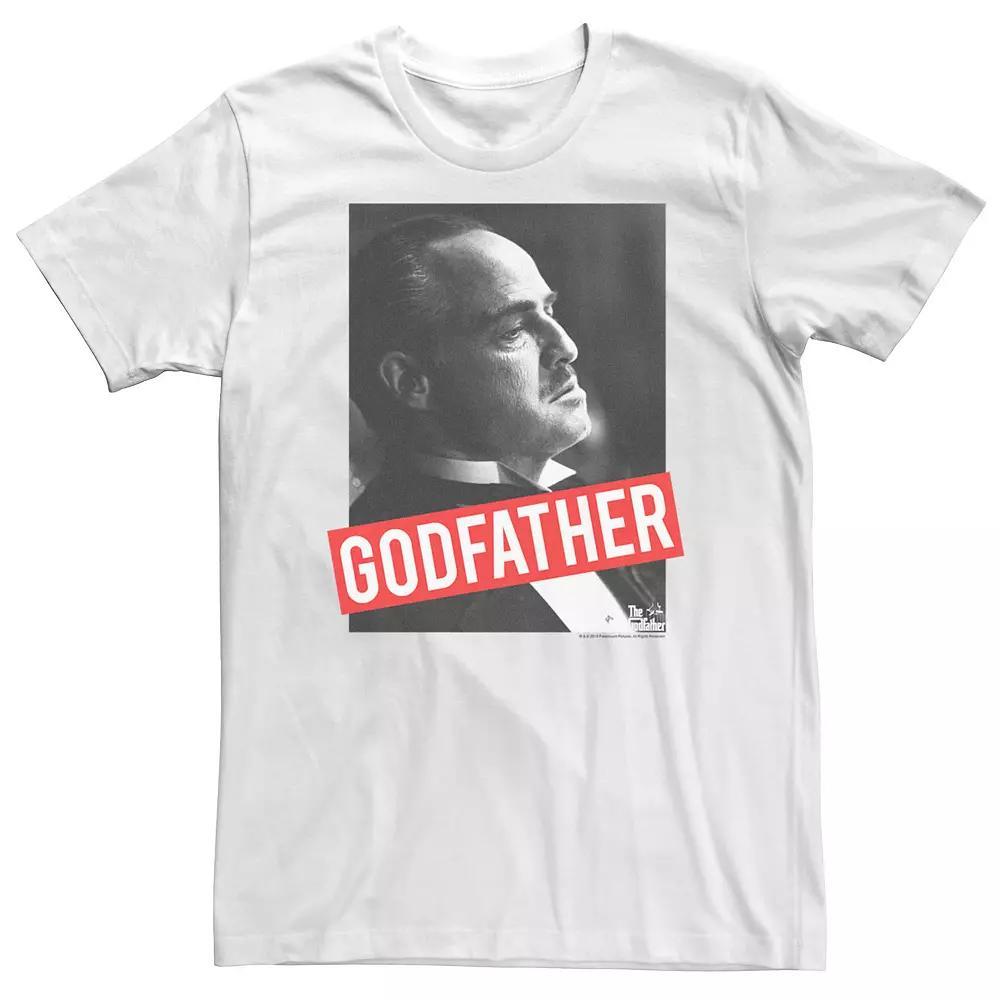 Big & Tall The Godfather The Don Classic Portrait Tee, Men's, Size: 3XL Tall, White Product Image