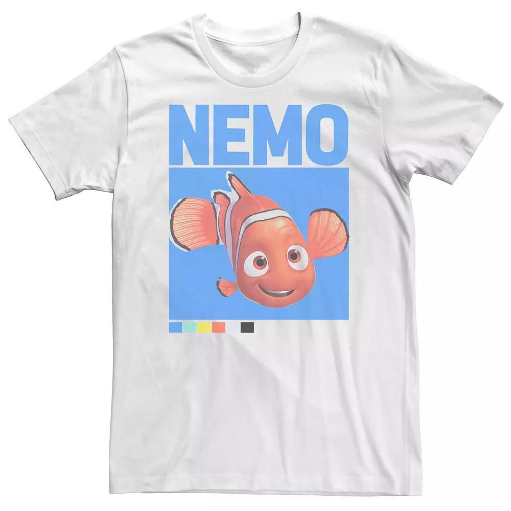 Big & Tall Disney / Pixar Finding Nemo Color Code Tee, Men's, Size: XL Tall, White Product Image