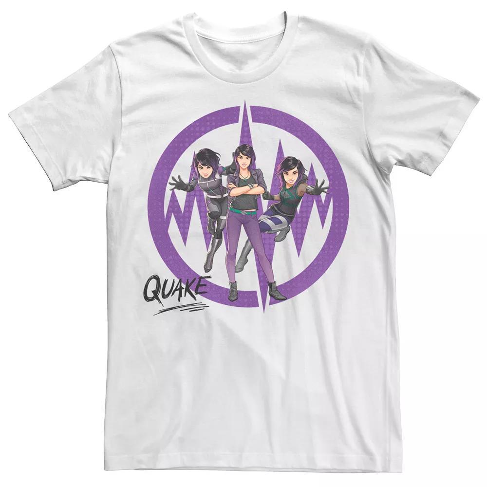 Men's Marvel Rising Secret Warriors Quake Symbol Collage Graphic Tee, Size: Medium, White Product Image