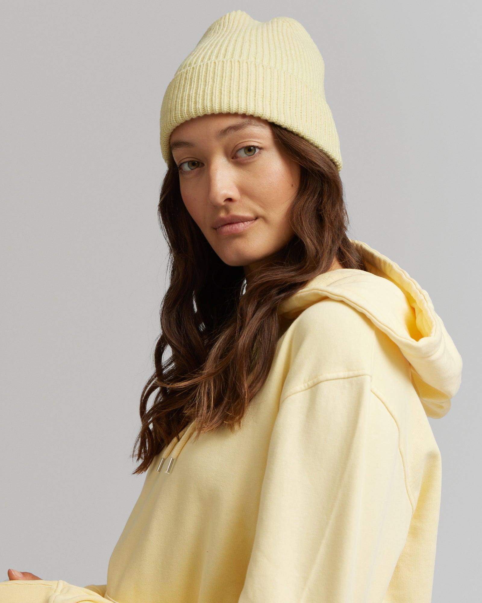 Merino Wool Beanie - Stone Blue Product Image