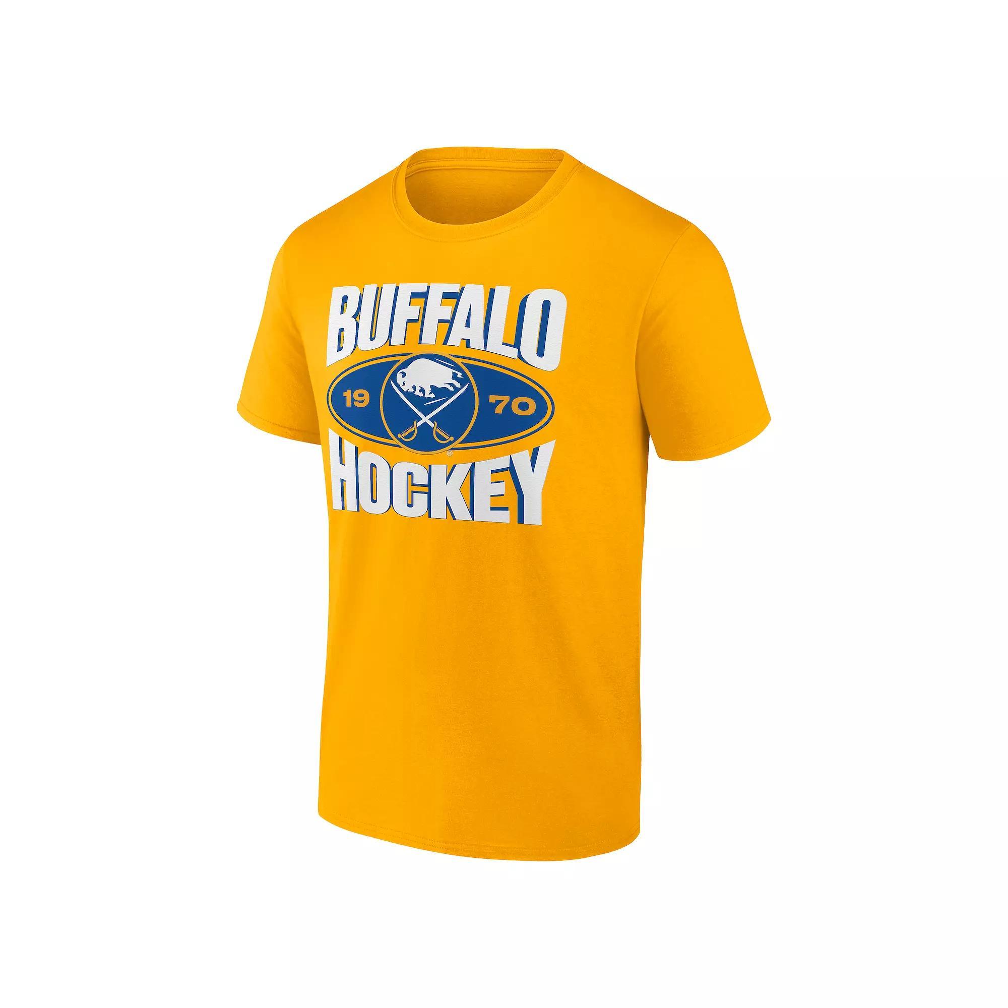 Men's Fanatics Buffalo Sabres Alternate Logo Tee, Size: Medium, Yellow Product Image