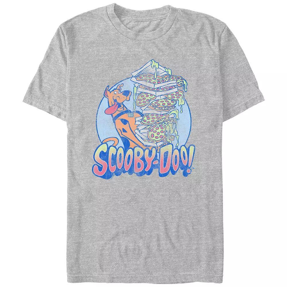 Juniors' Scooby-Doo Ready For Pizza Boyfriend Graphic Tee, Women's, Size: Small, Athletic Grey Product Image
