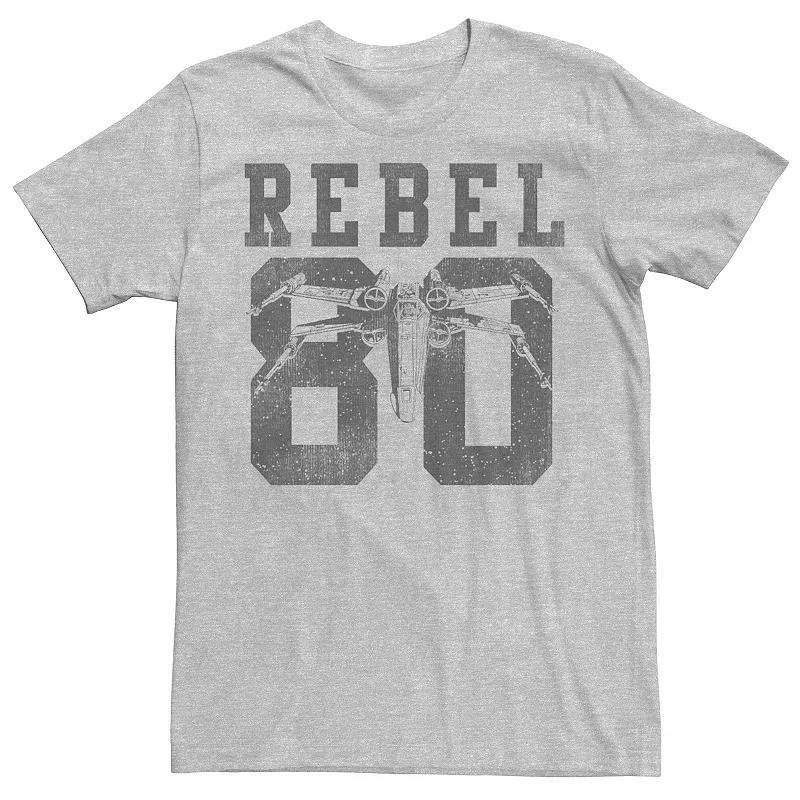 Men's Star Wars Rebel Collegiate Graphic Tee, Size: XL, Athletic Grey Product Image