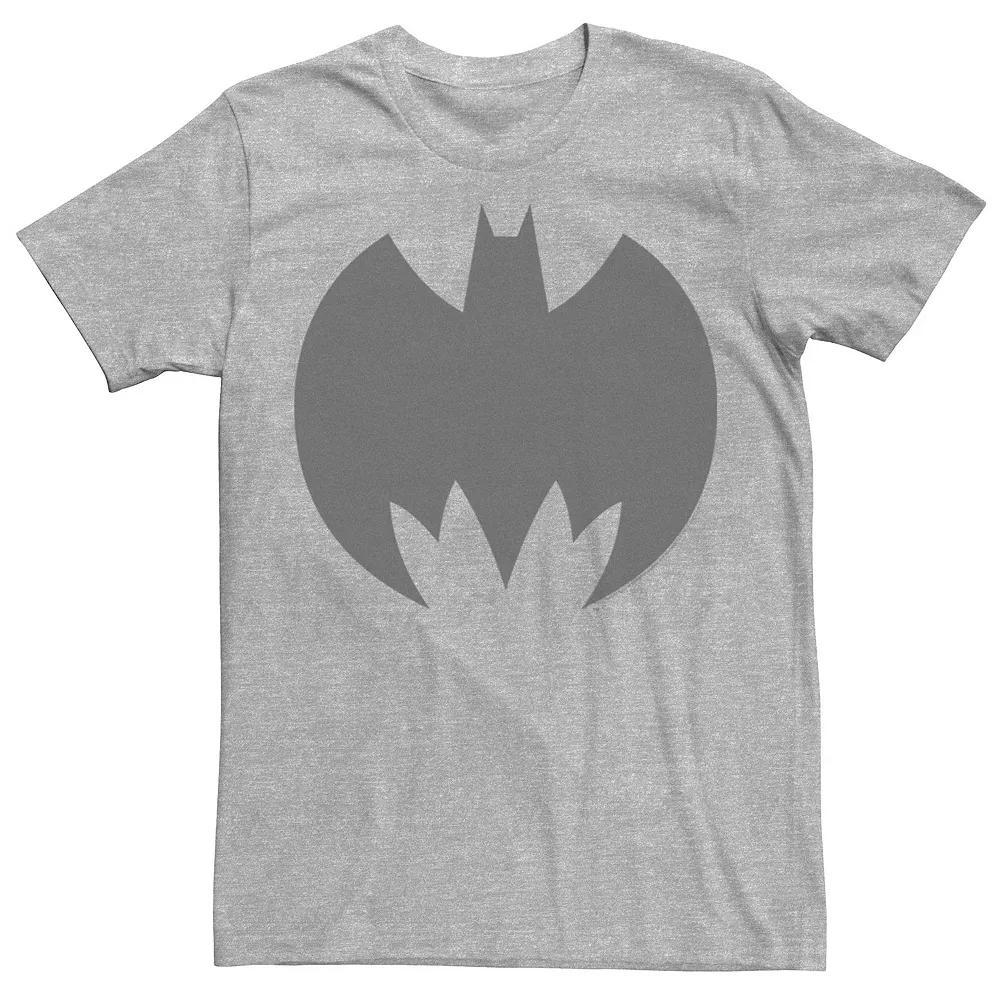 Men's DC Comics Batman Large Chest Logo Tee, Size: Small, Athletic Grey Product Image
