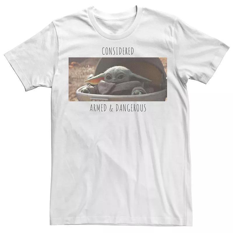 Men's Star Wars The Mandalorian The Child Armed & Dangerous Tee, Size: 3XL, White Product Image