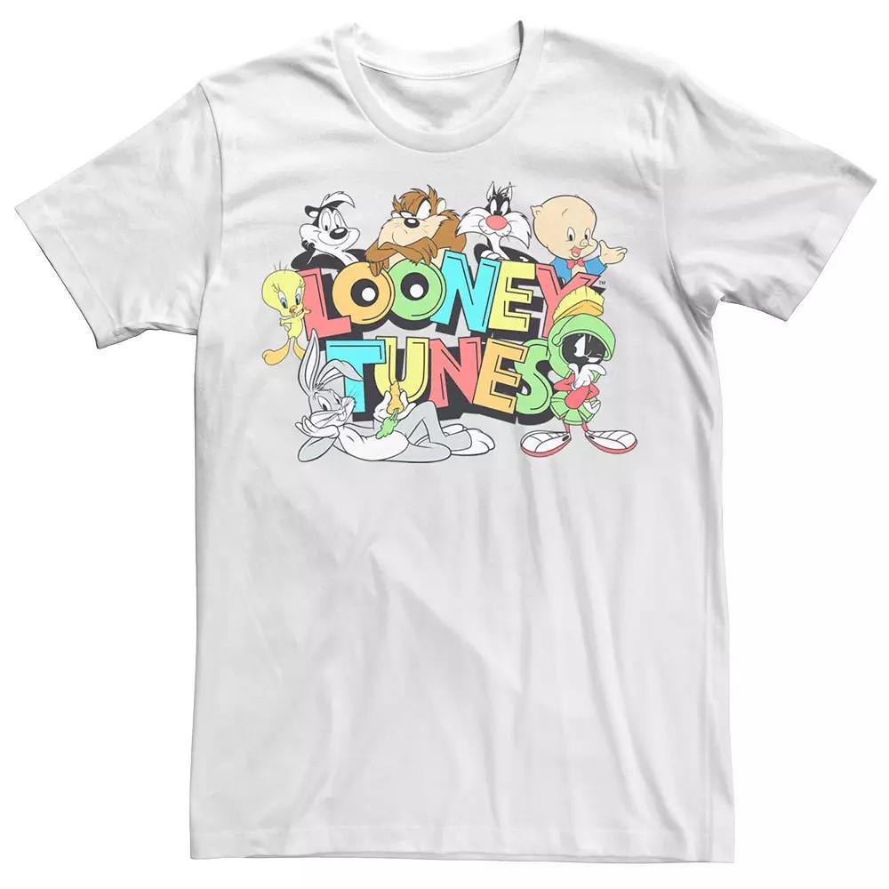 Men's Looney Tunes Classical Characters Tee, Size: Small, White Product Image