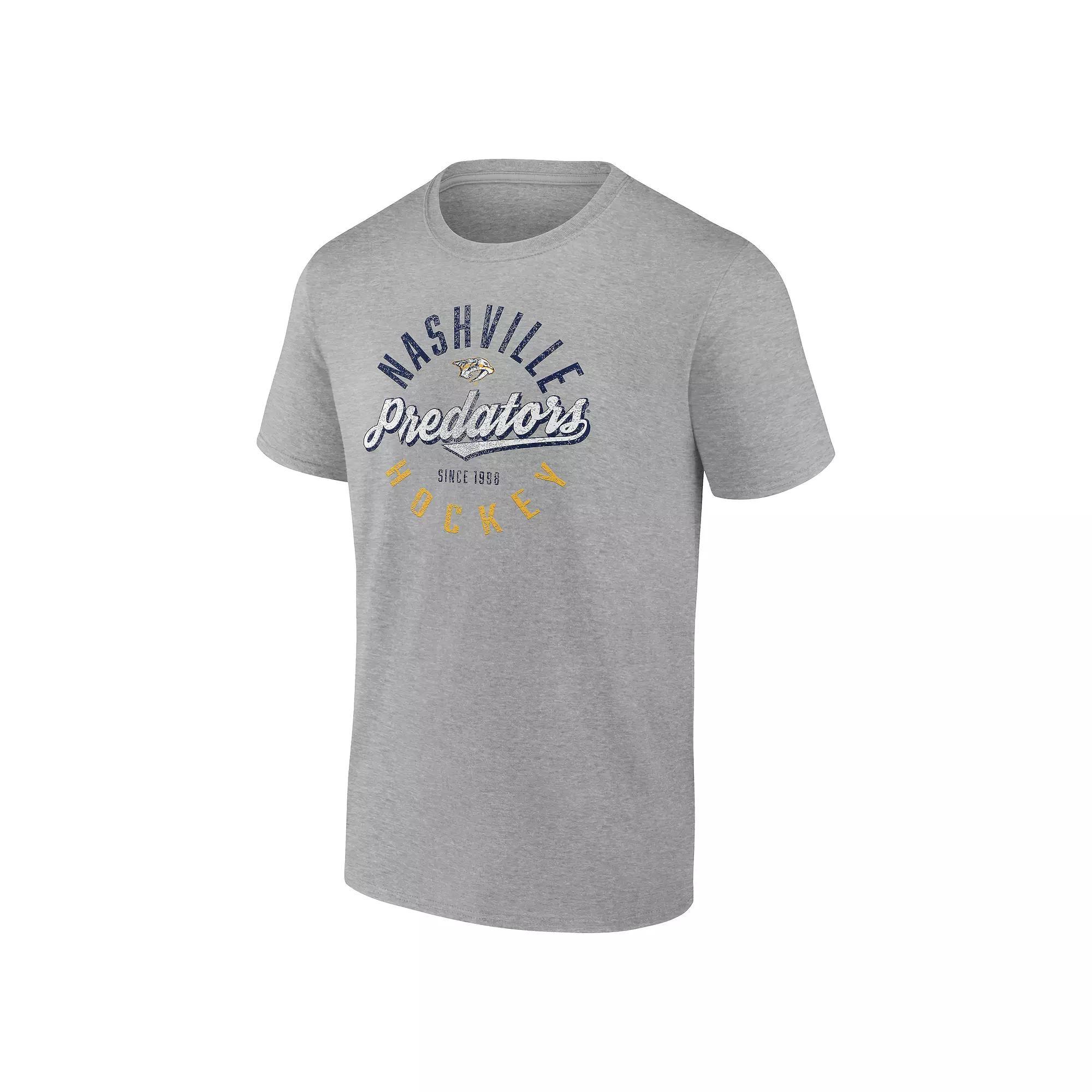 Men's Fanatics Nashville Predators Hockey Emblem Heritage Graphic Tee, Size: XXL, Pdt Gray Product Image