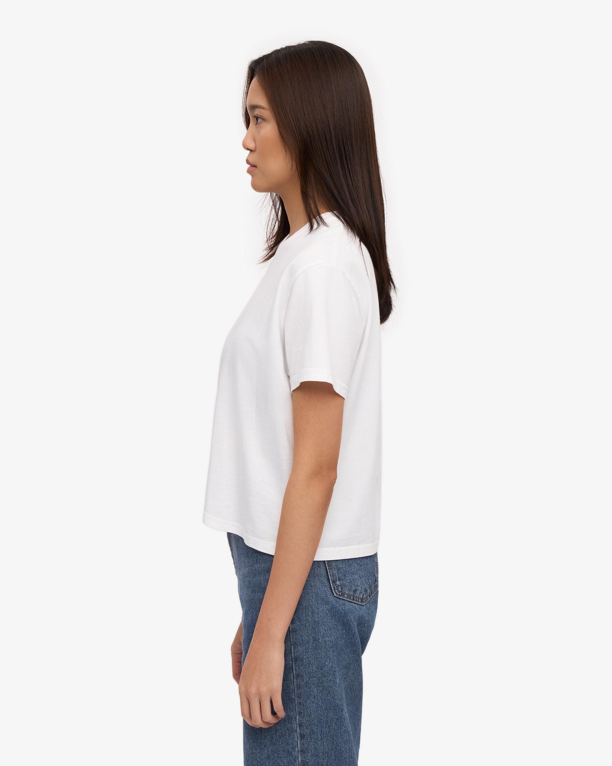 Organic Boxy Crop Tee - Burned Yellow Product Image
