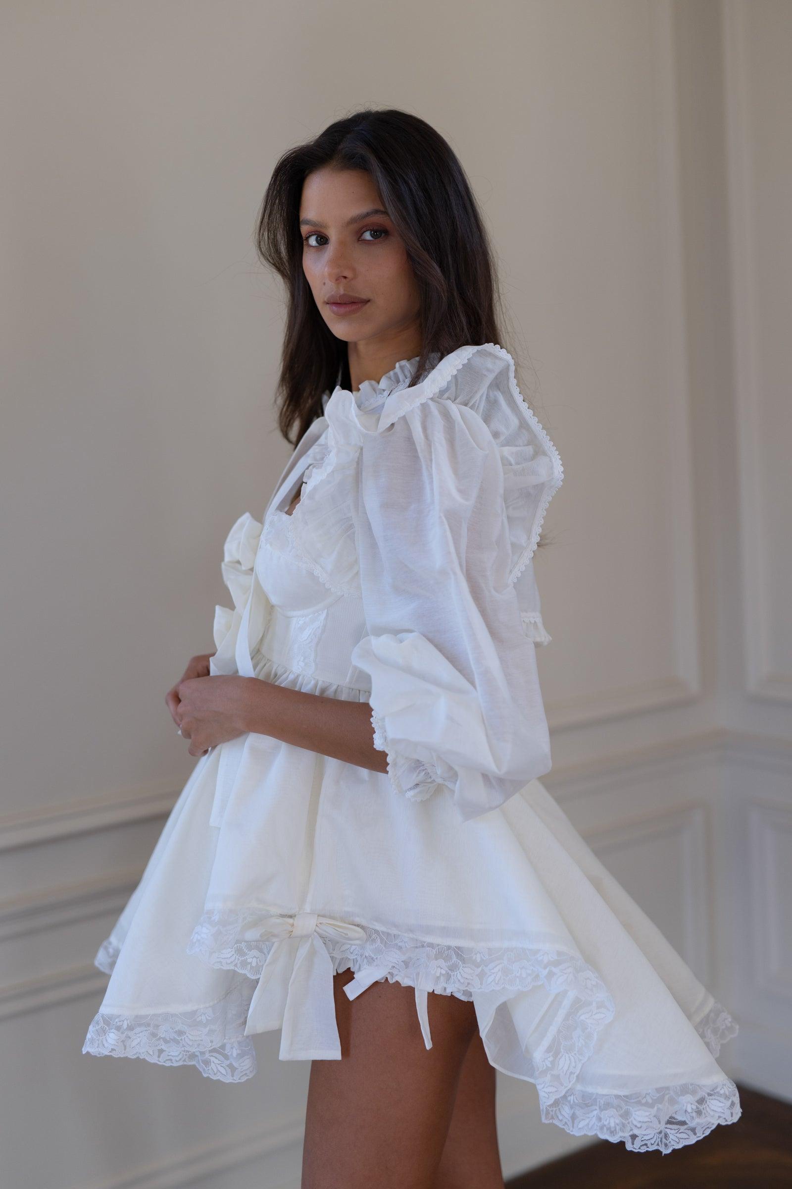 The Ivory Organdy Cake Shop Dress Product Image