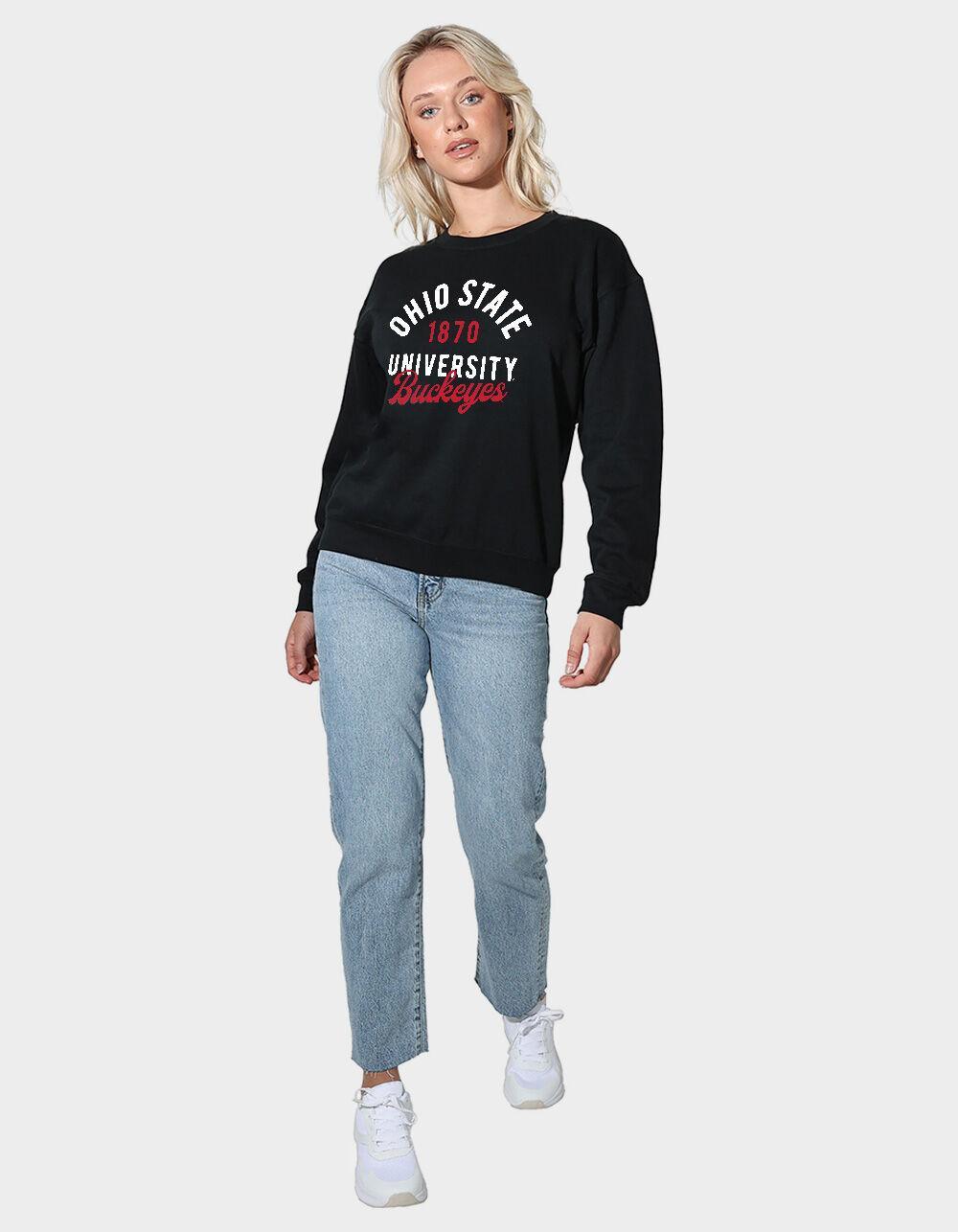 THE OHIO STATE UNIVERSITY Official Classic Script Womens Crewneck Fleece Product Image