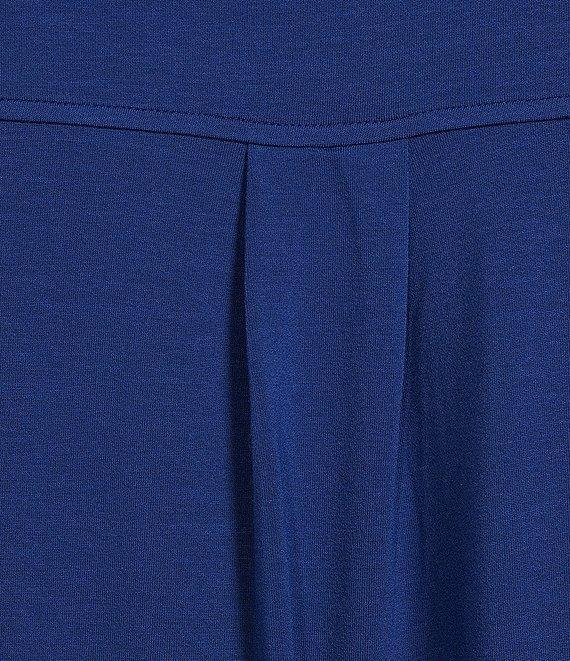Eileen Fisher Plus Stretch Jersey Knit Crew Neck Cap Sleeve Boxy Dress Product Image