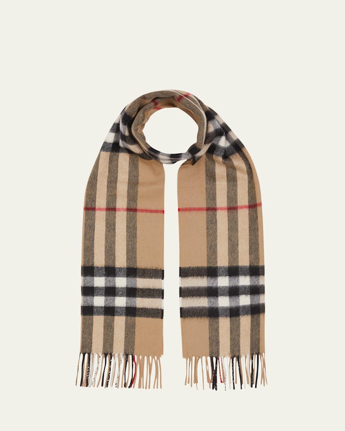 Giant Check Cashmere Scarf Product Image