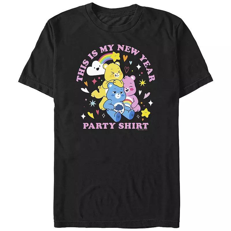Men's Care Bears This Is My New Year Party Shirt Graphic Tee, Size: Medium, Black Product Image
