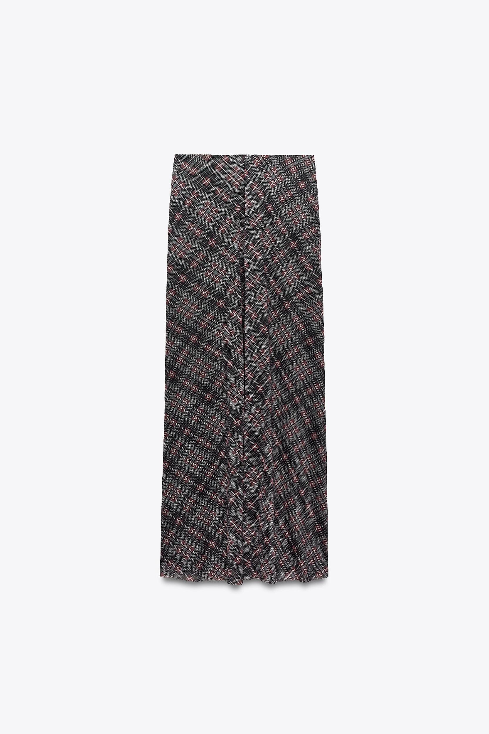 PLAID TULLE SKIRT Product Image