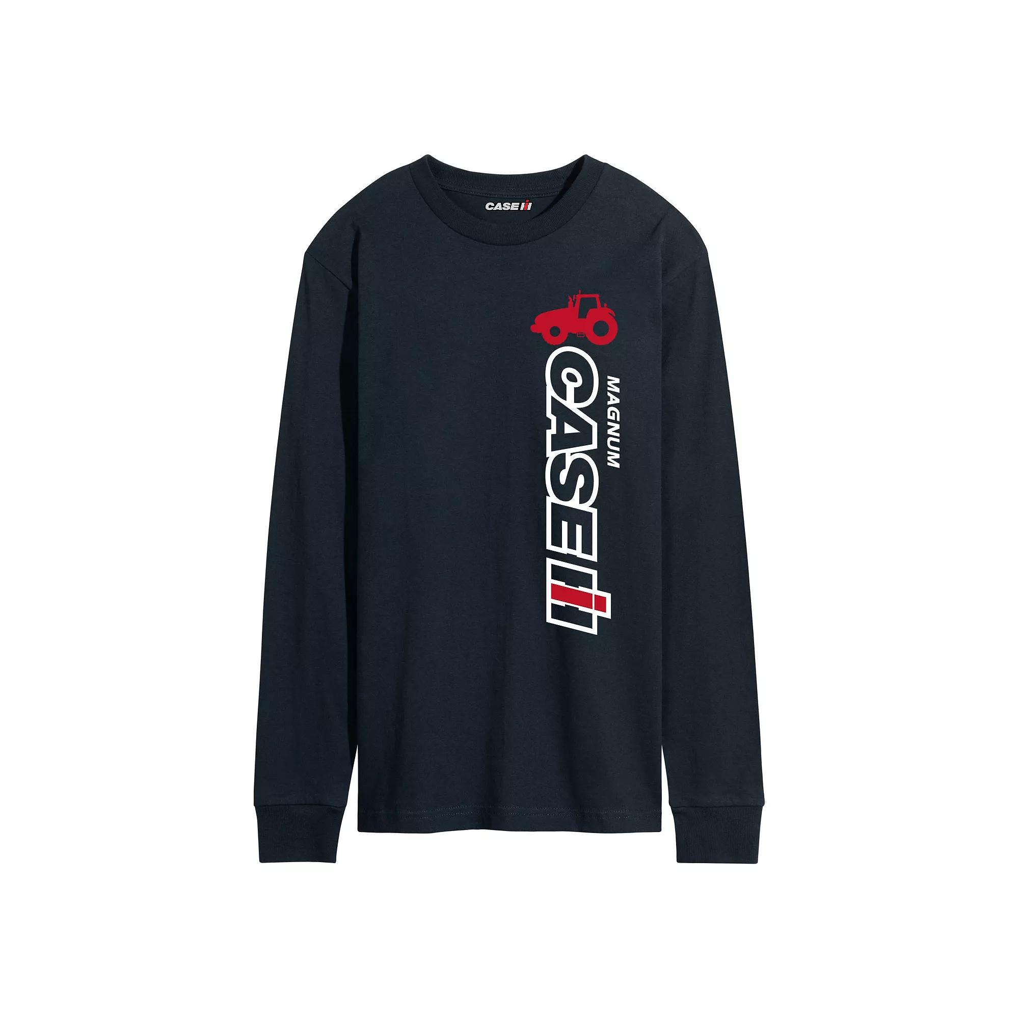 Mens Case IH Vertical Logo Long Sleeve Graphic Tee Product Image