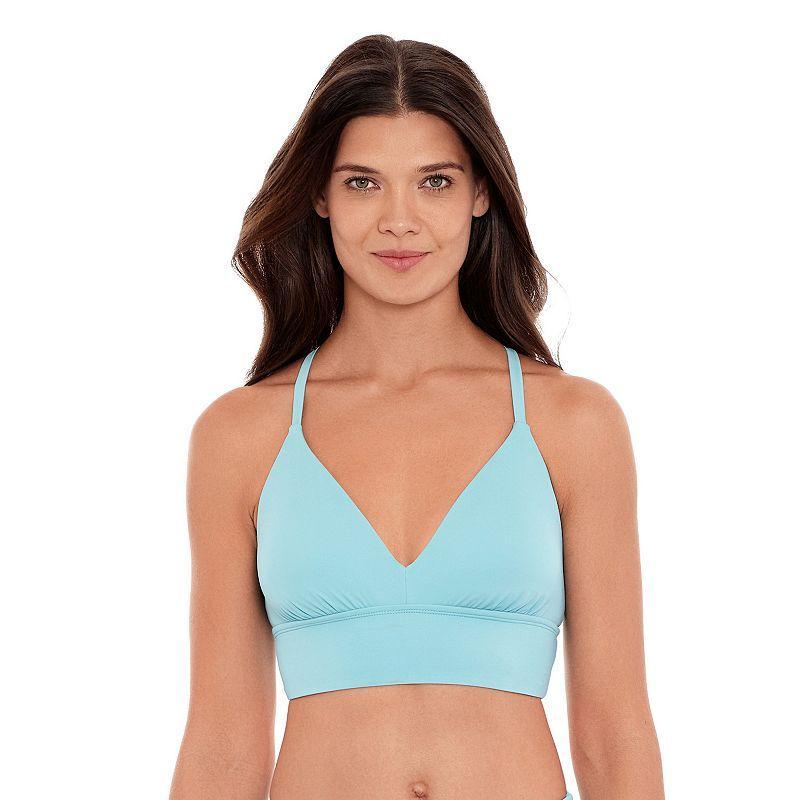 Women's Eco Beach Long Line Bralette Swim Top, Size: Large, Swell Skin Product Image