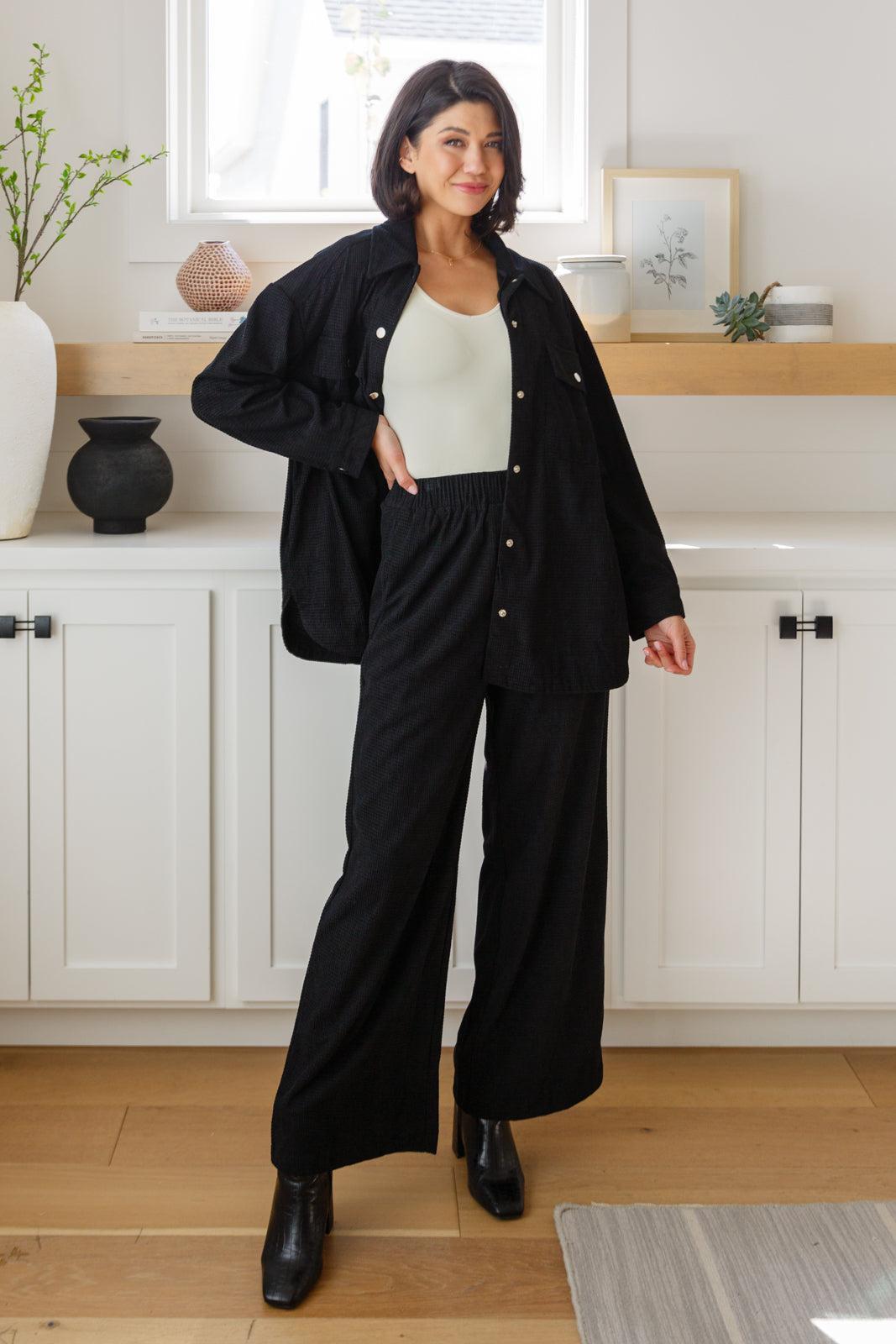 Just a Flirt Pleated Skirt in Black Product Image