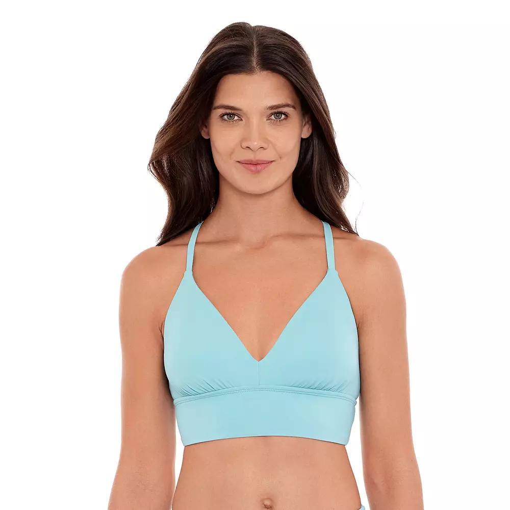 Women's Eco Beach Long Line Bralette Swim Top, Size: Large, Swell Skin Product Image
