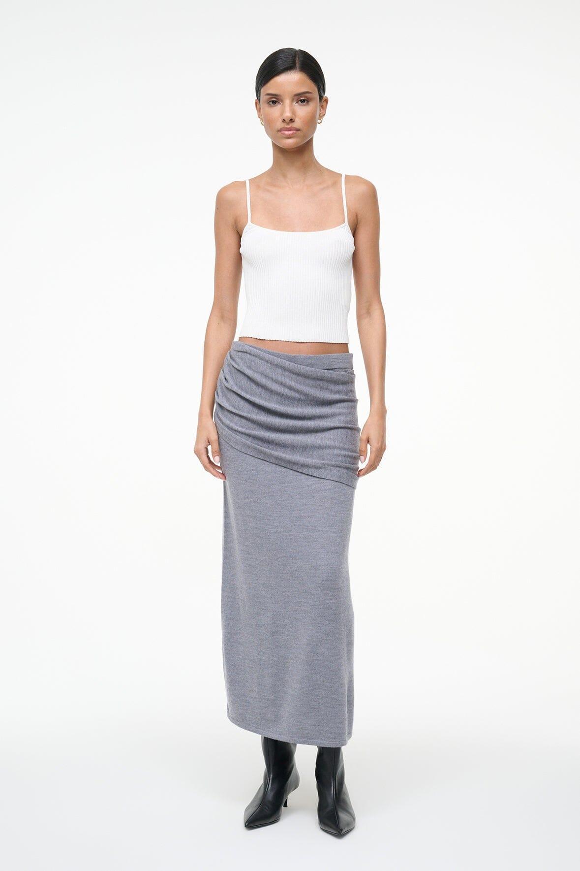 WILMA SKIRT | HEATHER GREY Product Image