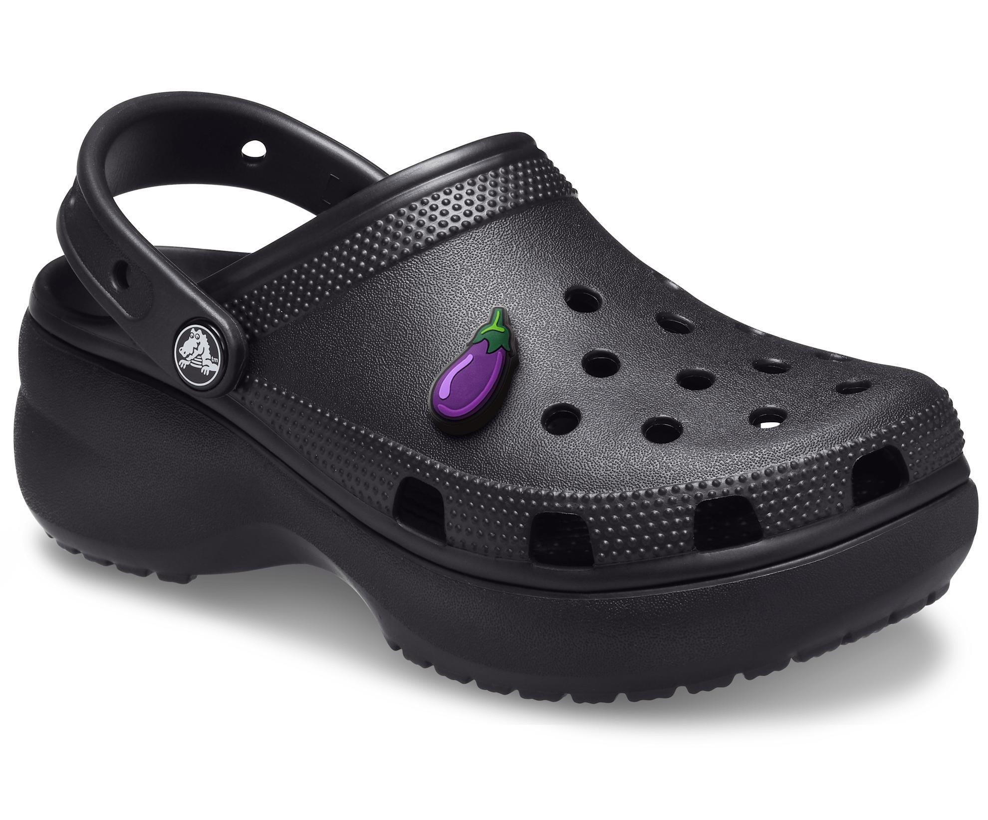 Crocs Classic Women's Platform Clogs, Size: 11, Black Product Image