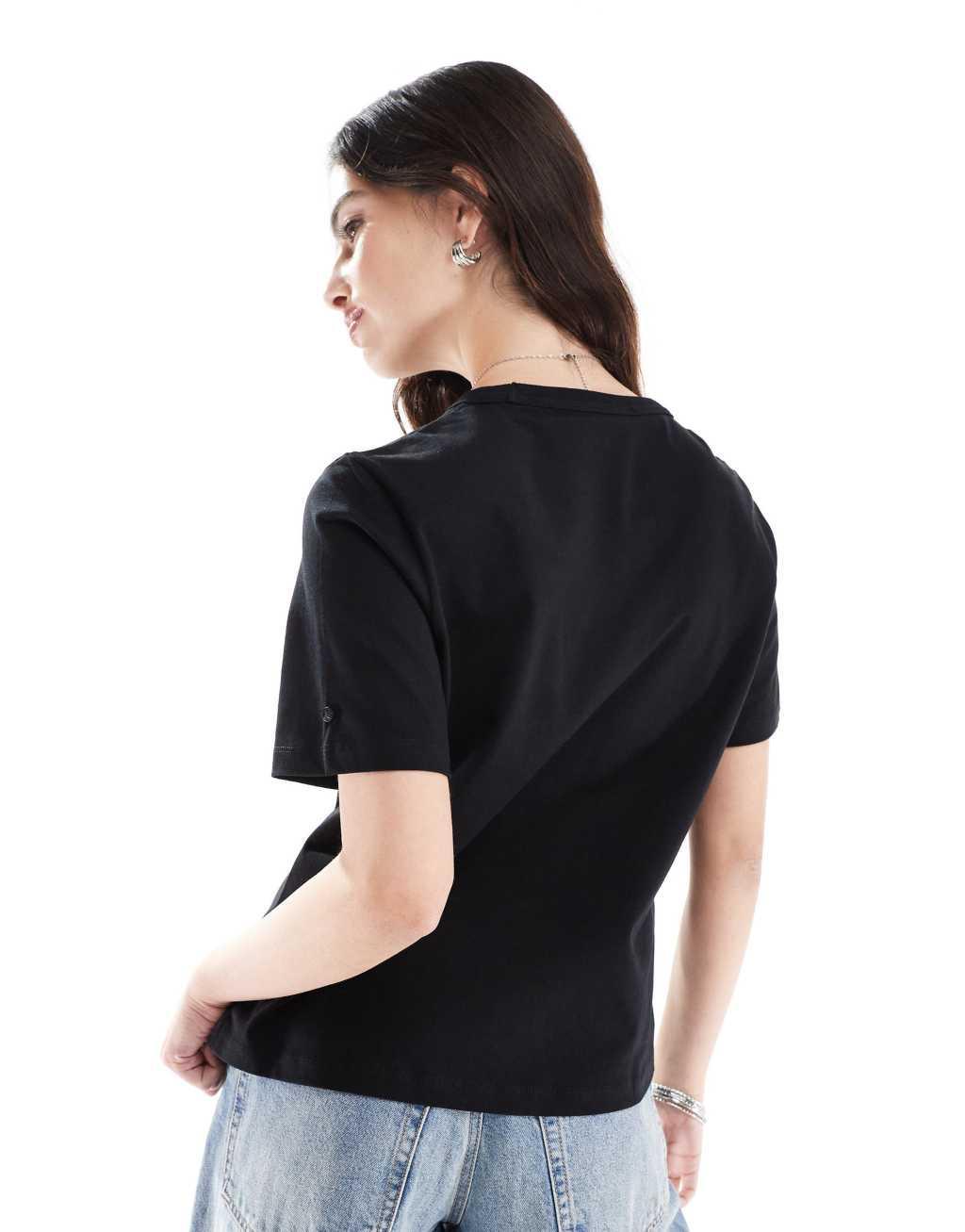 Scalpers mini knot tee in black   Product Image