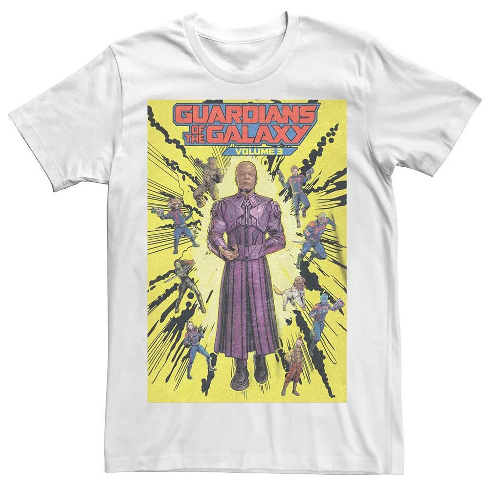 Big & Tall Marvel Guardians Of The Galaxy Vol. 3 Comic-book Style Cover Graphic Tee, Men's, Size: 5XL, White Product Image