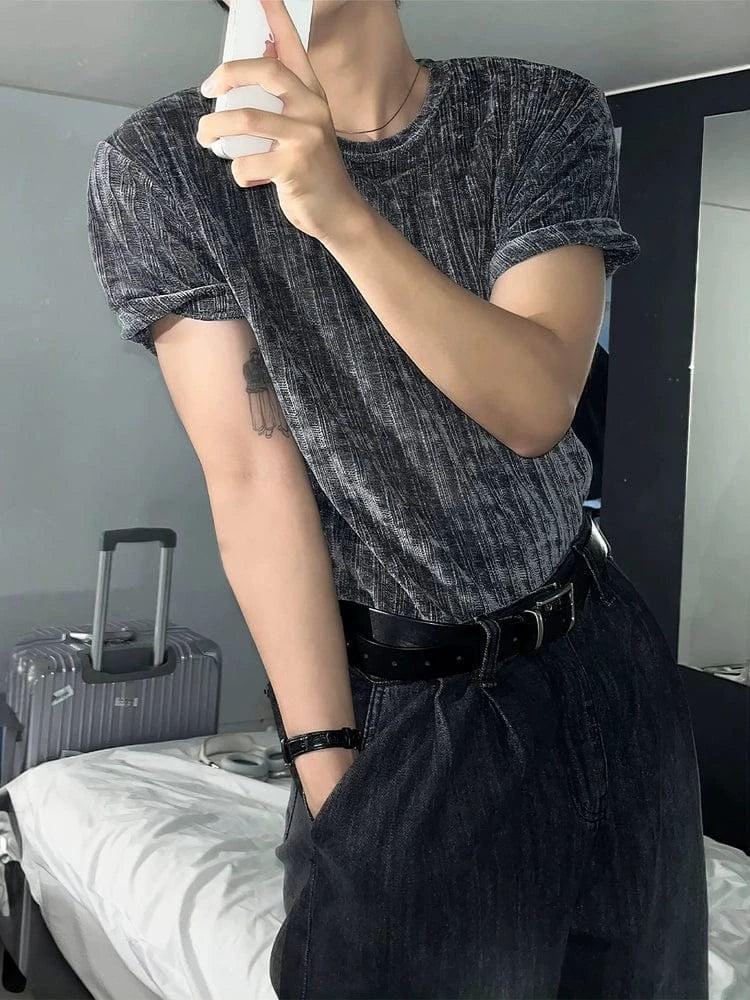 RT No. 18301 TEXTURE KNIT SHORT SLEEVE Product Image