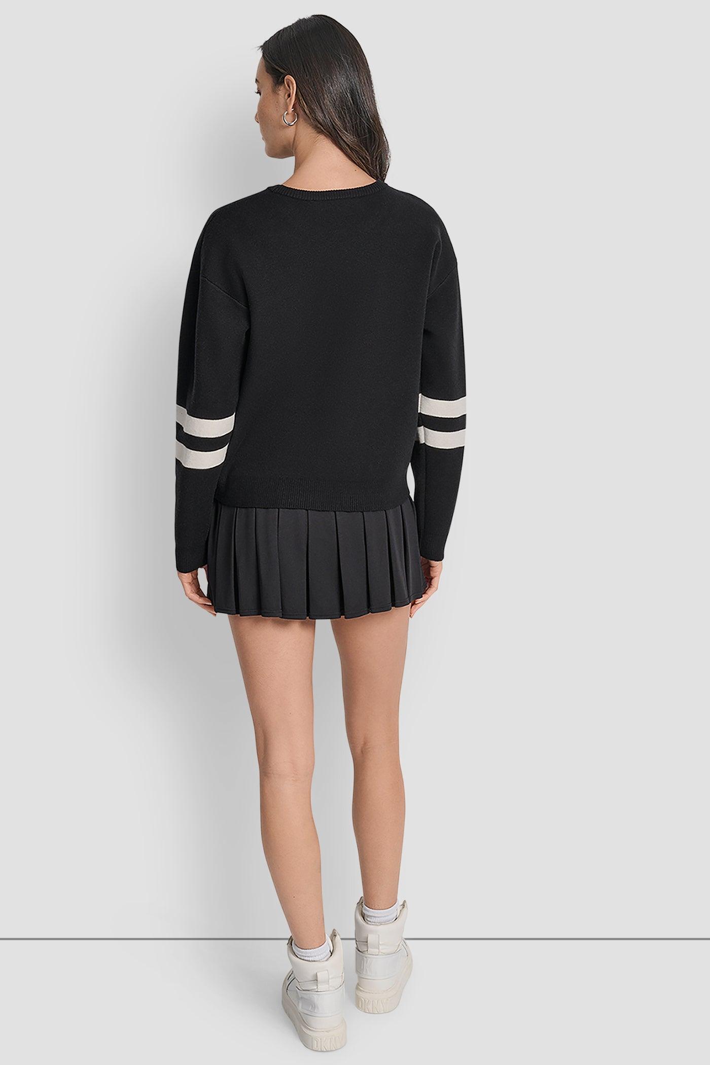 LOGO VARSITY JACQUARD SWEATER Product Image