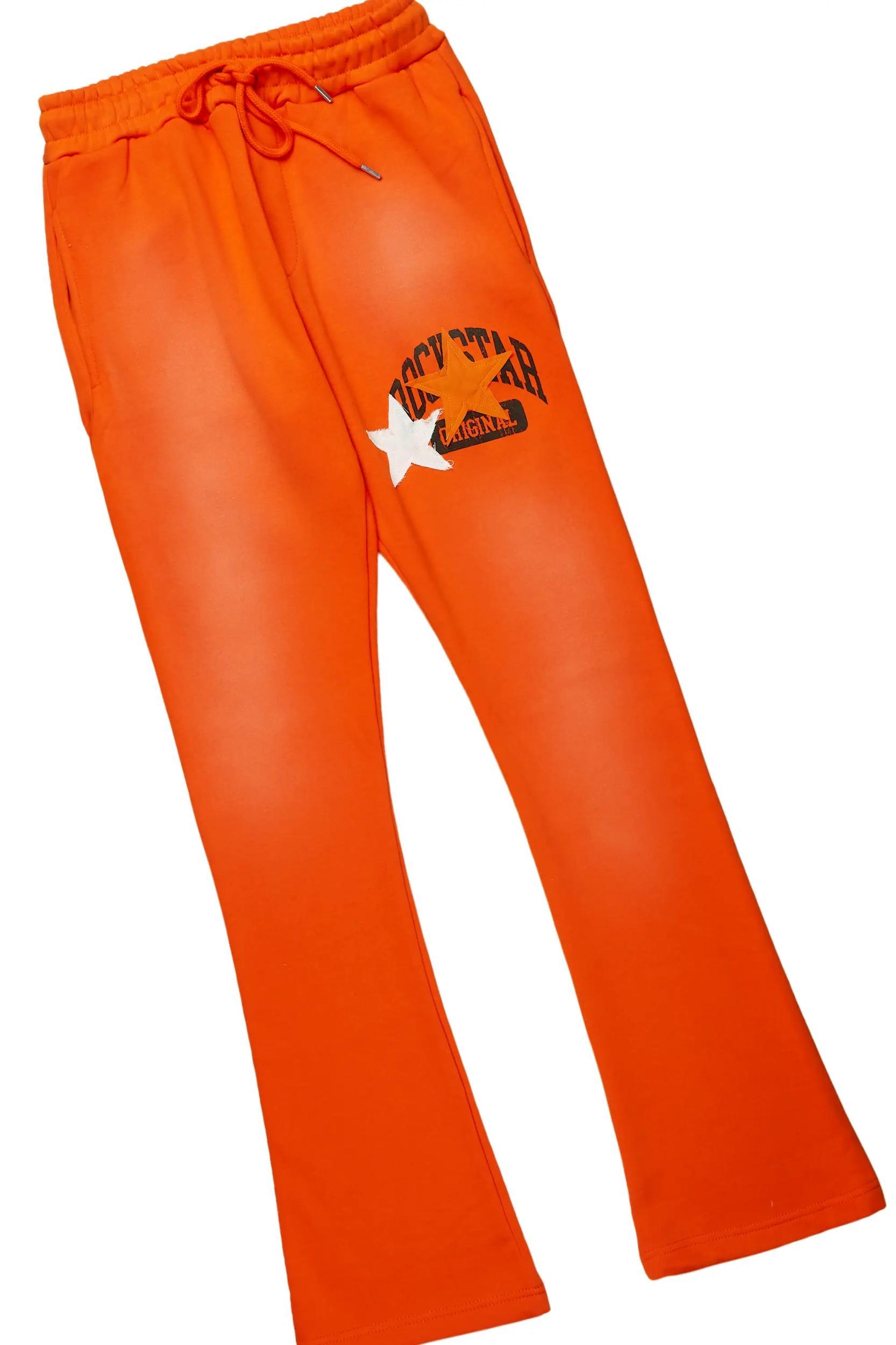 Mallor White/Orange T-Shirt/Stacked Track Set Male Product Image