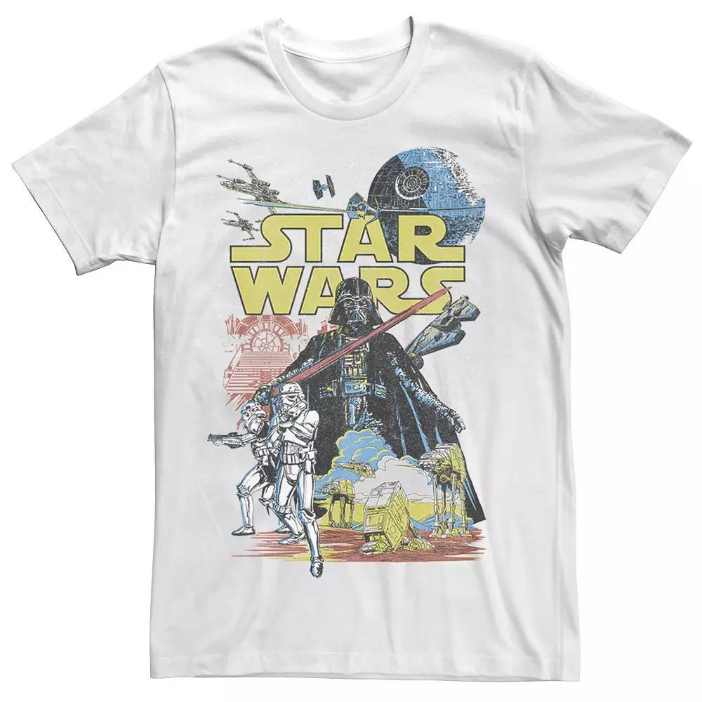 Men's Star Wars Rebel Classic Poster Graphic Tee, Size: Large, Navy Grey Product Image