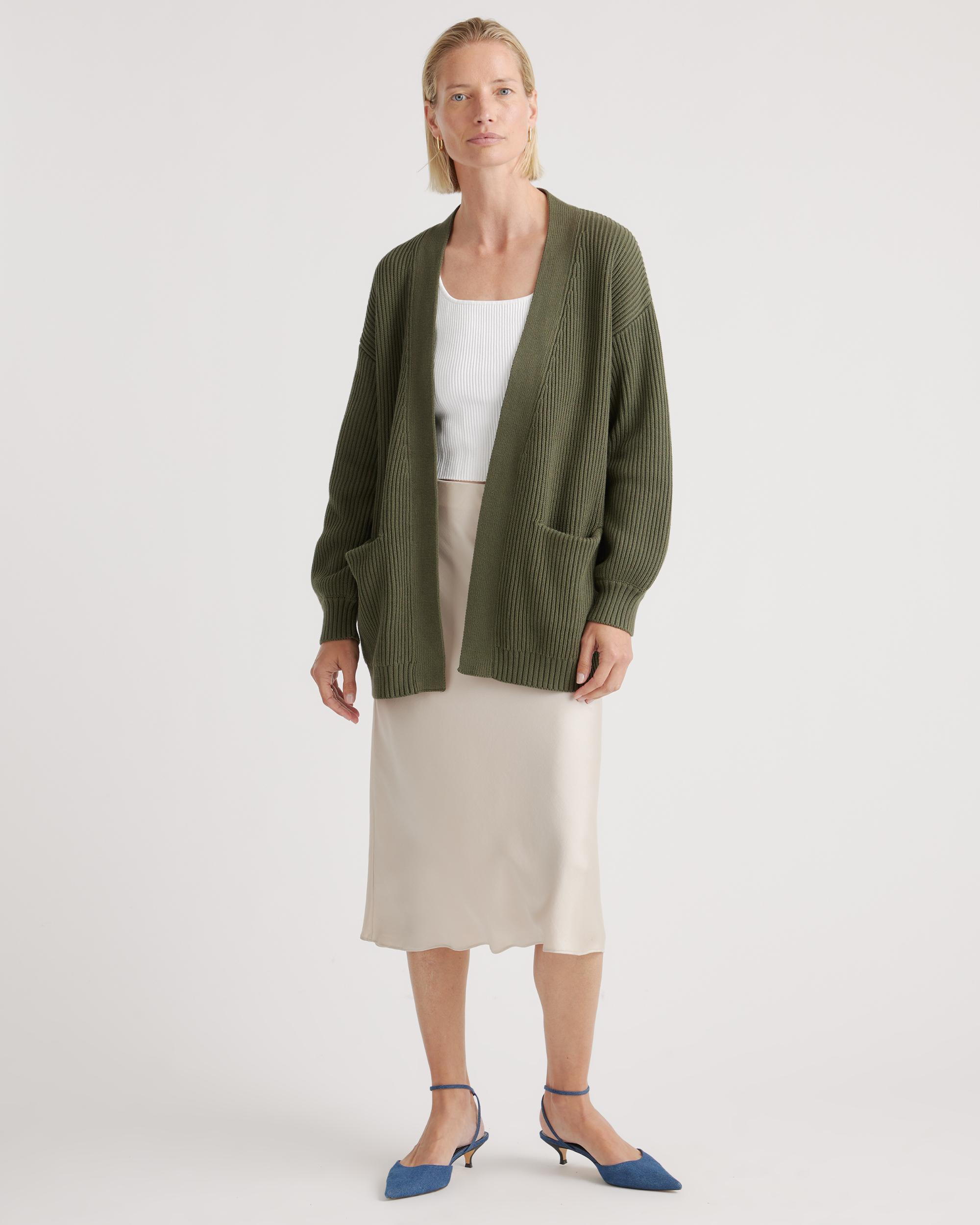 Quince | Women's OverSized Cardigan Sweater Size XL, Organic Cotton Product Image