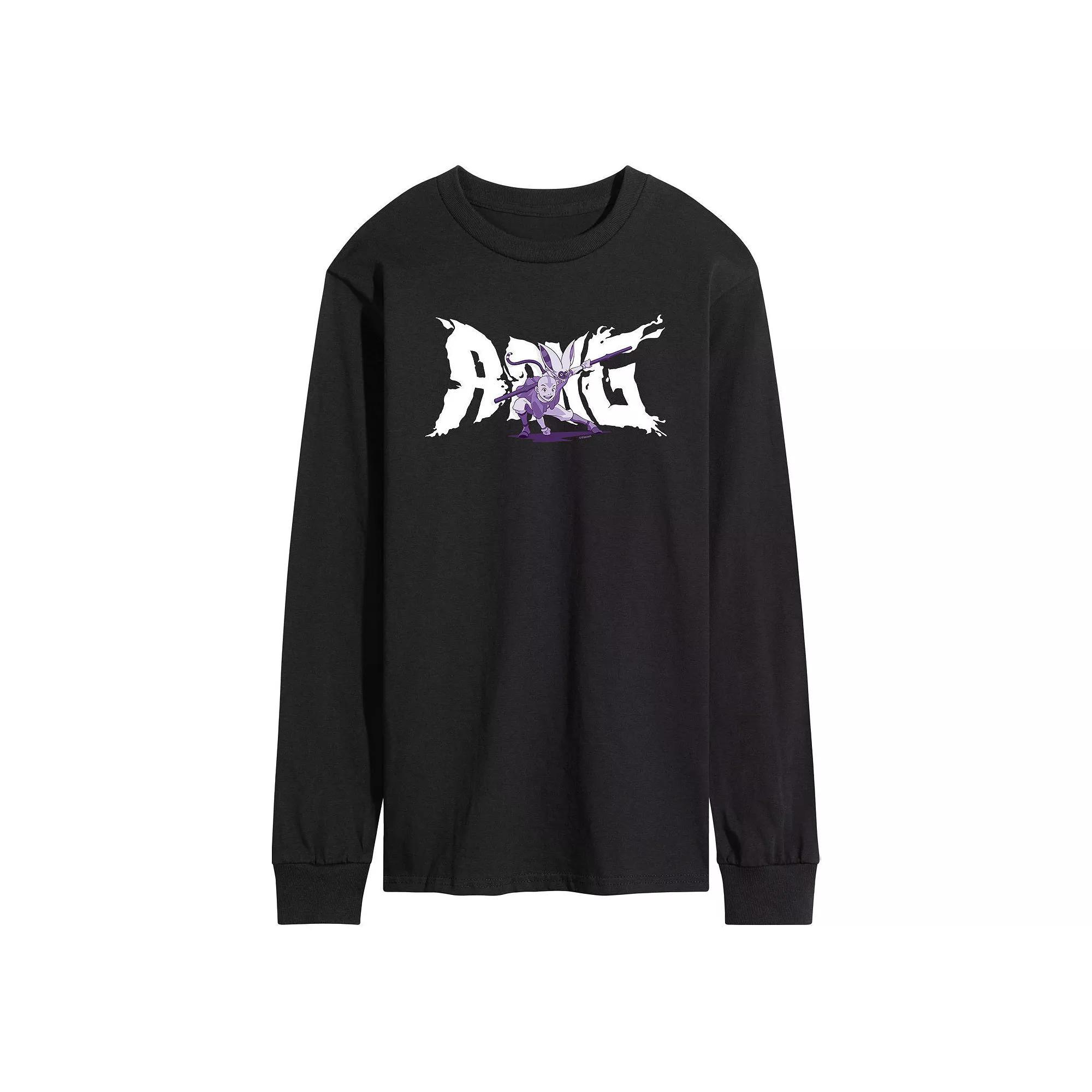Mens Willy Wonka Retro Logo Long Sleeve Graphic Tee Product Image