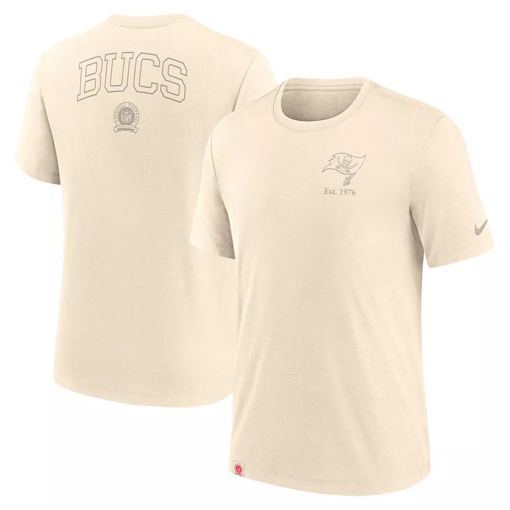 Men's Nike Cream Kansas City Chiefs Glory Tri-Blend T-Shirt, Size: 3XL, Beige Product Image