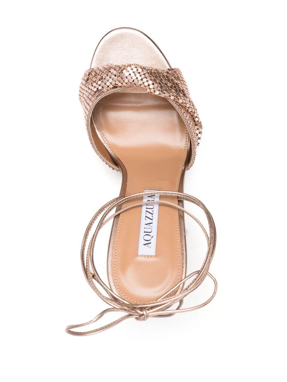 110mm embellished lace-up sandals  Product Image